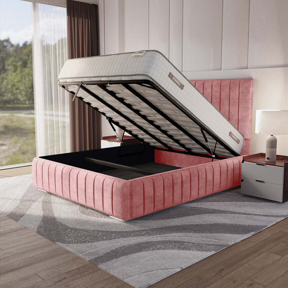 Milan Upholstered Ottoman Bed