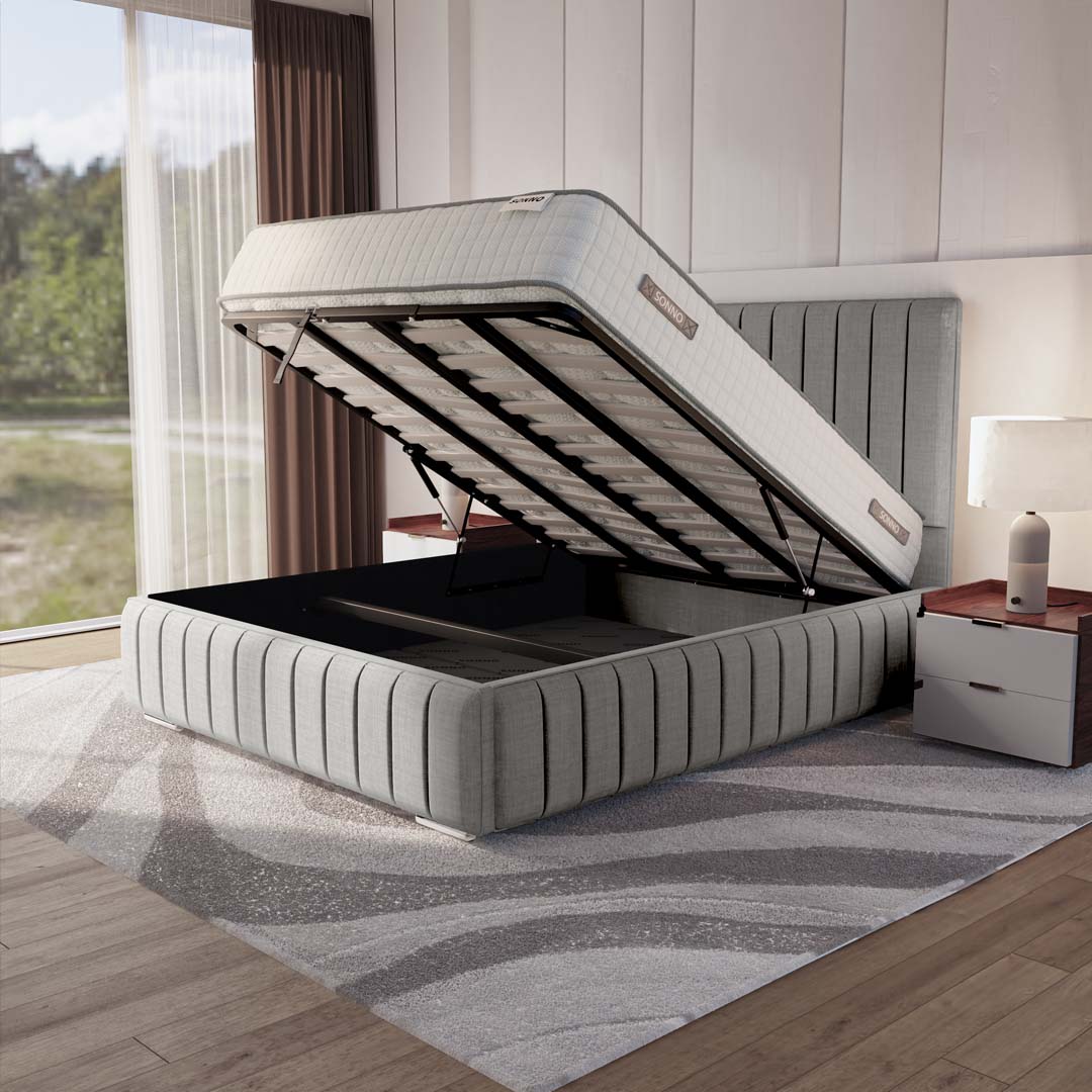 Milan Upholstered Ottoman Bed