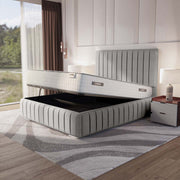 Milan Upholstered Ottoman Bed