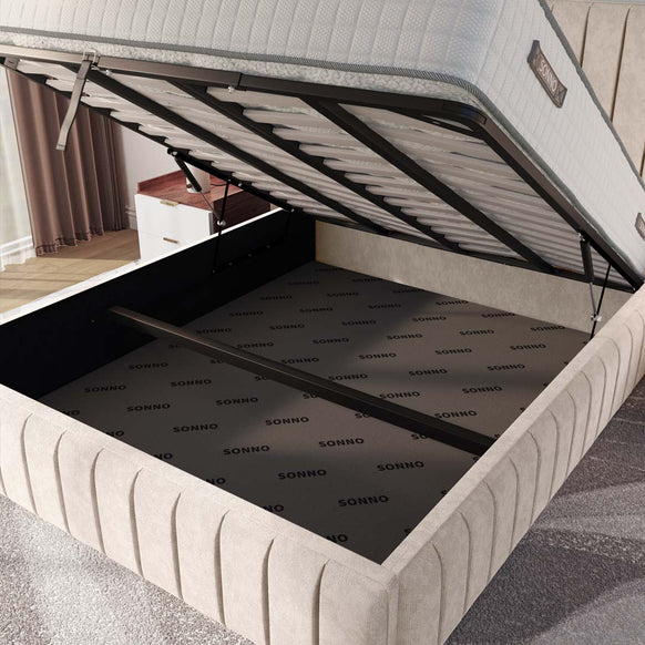 Milan Upholstered Ottoman Bed