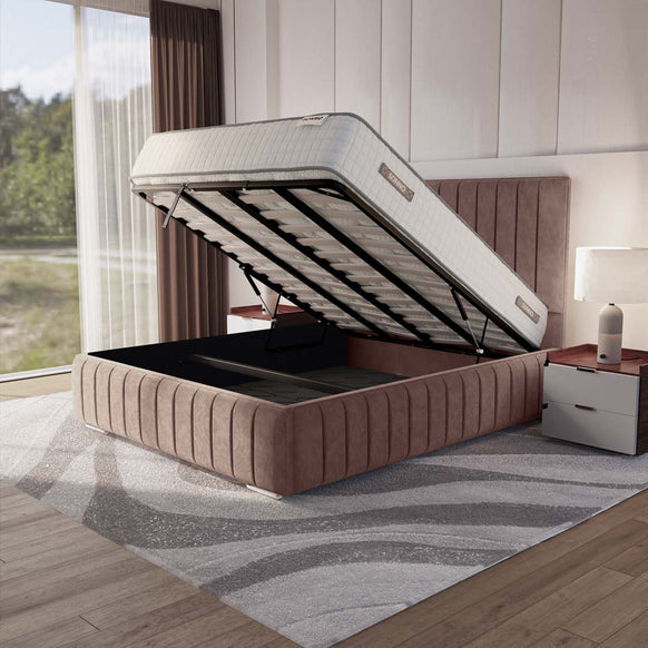 Milan Upholstered Ottoman Bed