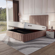 Milan Upholstered Ottoman Bed