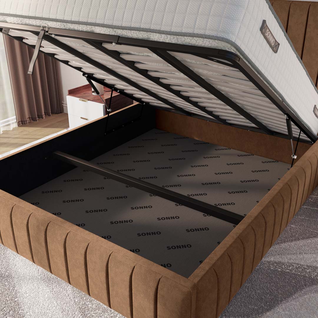 Milan Upholstered Ottoman Bed