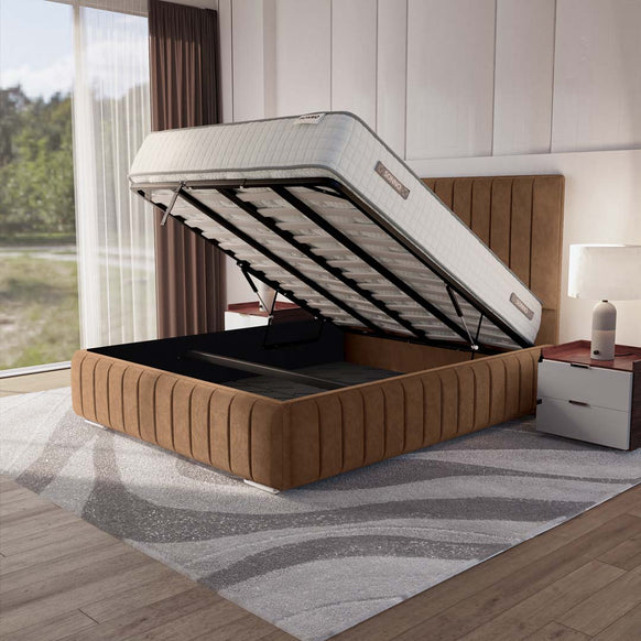Milan Upholstered Ottoman Bed