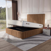 Milan Upholstered Ottoman Bed