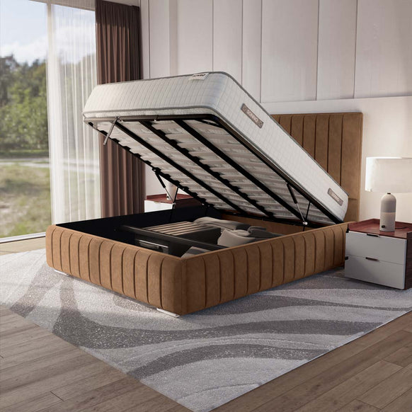 Milan Upholstered Ottoman Bed