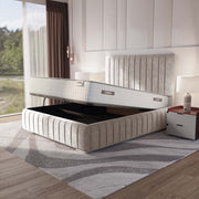 Milan Upholstered Ottoman Bed