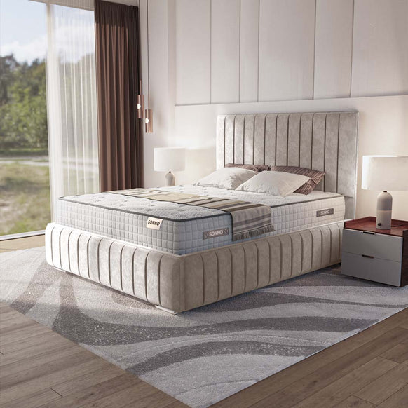 Milan Upholstered Ottoman Bed
