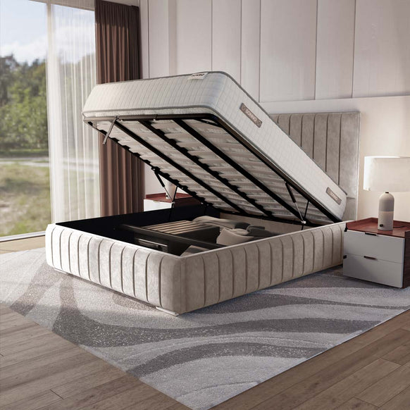 Milan Upholstered Ottoman Bed
