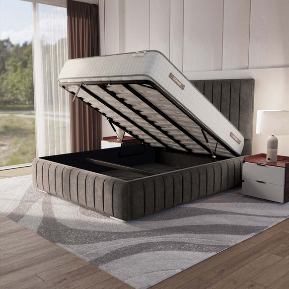 Milan Upholstered Ottoman Bed