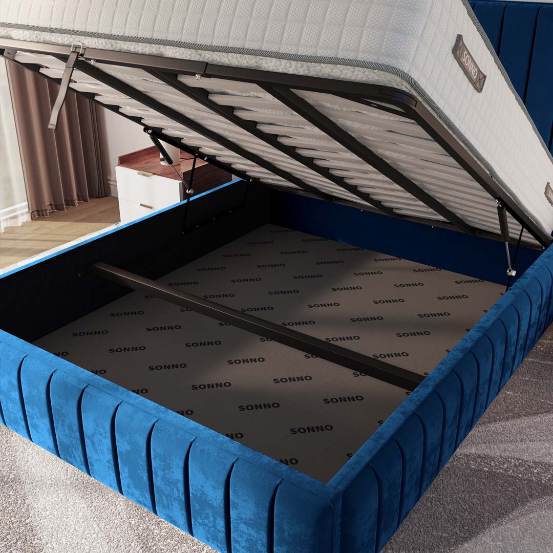 Milan Upholstered Ottoman Bed