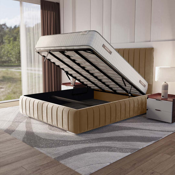 Milan Upholstered Ottoman Bed