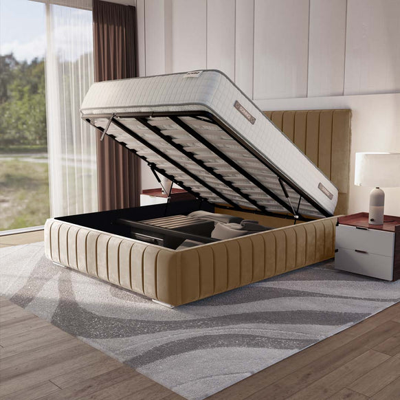 Milan Upholstered Ottoman Bed