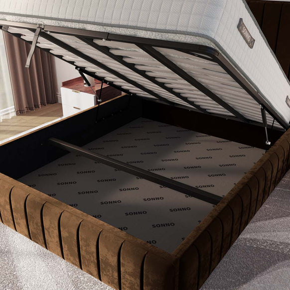 Milan Upholstered Ottoman Bed