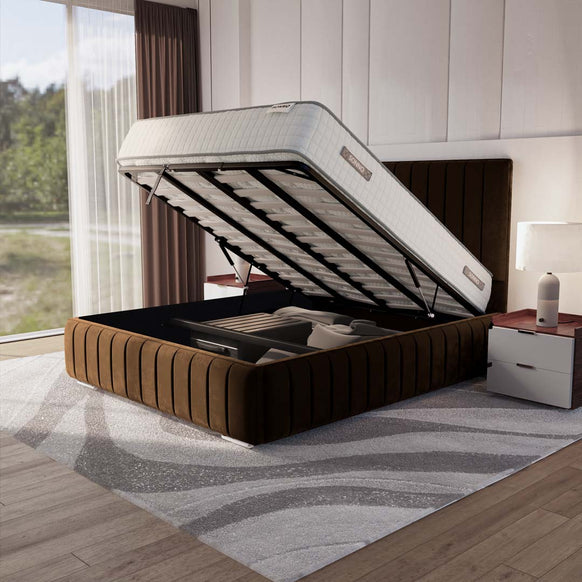 Milan Upholstered Ottoman Bed
