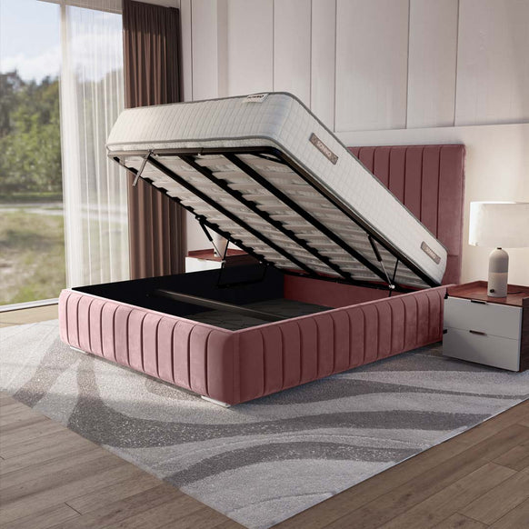 Milan Upholstered Ottoman Bed