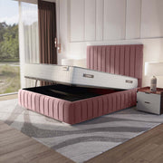 Milan Upholstered Ottoman Bed