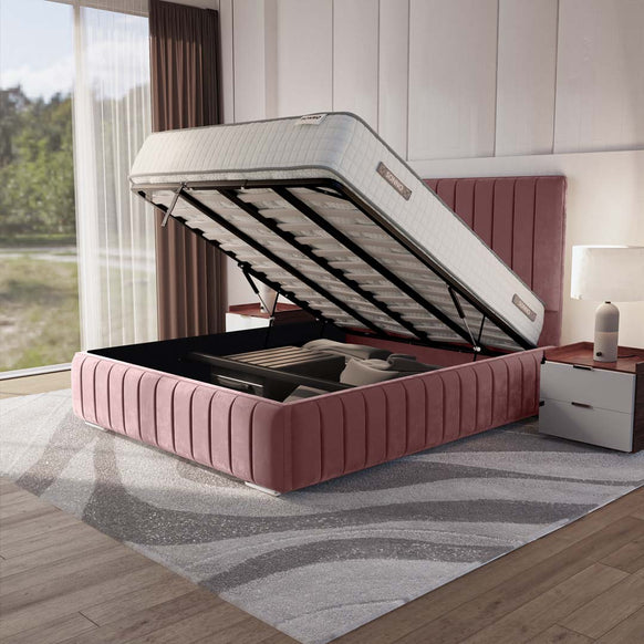 Milan Upholstered Ottoman Bed
