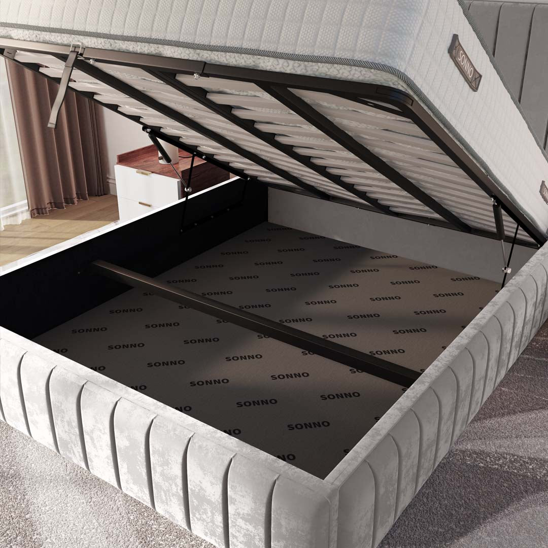 Milan Upholstered Ottoman Bed