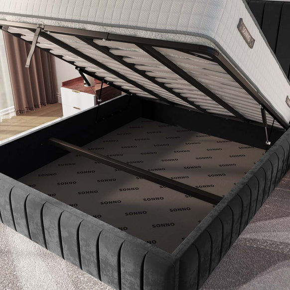 Milan Upholstered Ottoman Bed