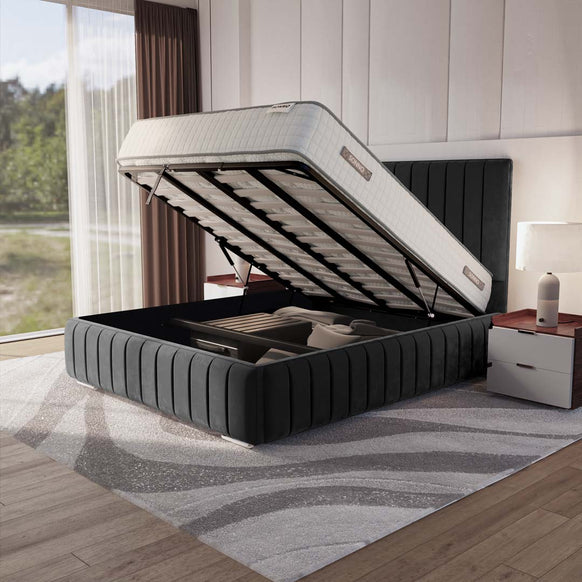 Milan Upholstered Ottoman Bed