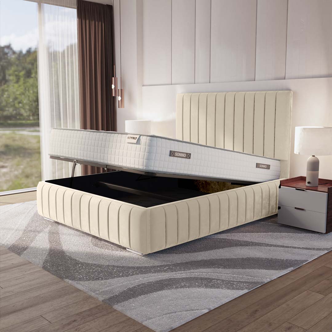 Milan Upholstered Ottoman Bed