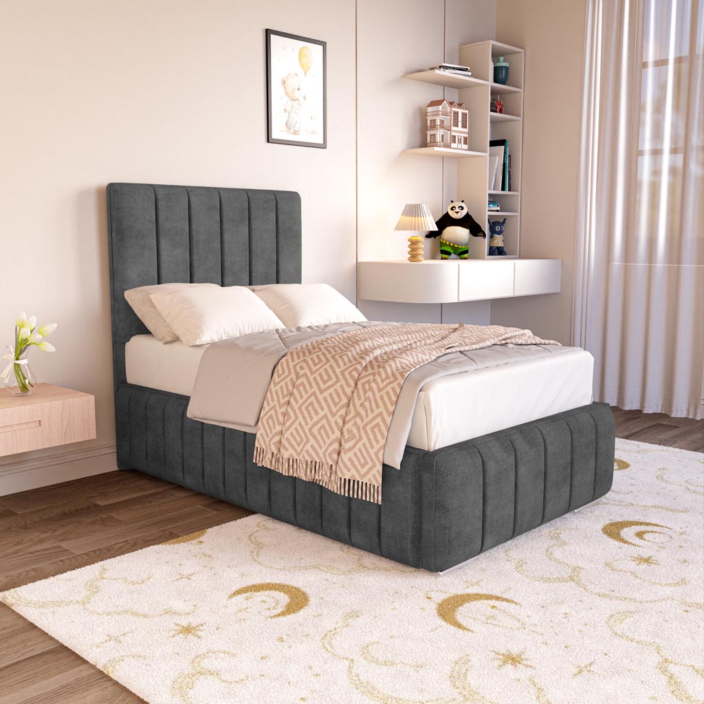 Milan Kids Upholstered Ottoman Bed