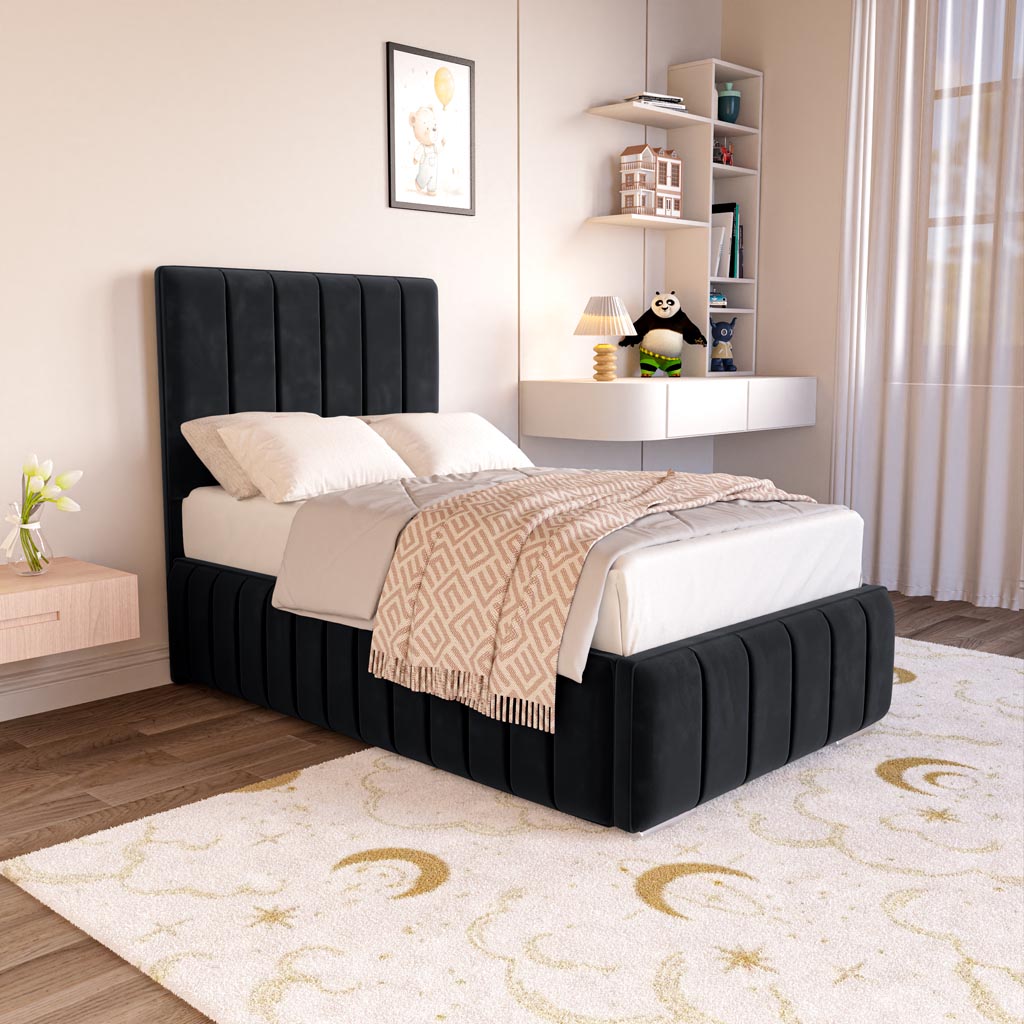 Milan Kids Upholstered Ottoman Bed