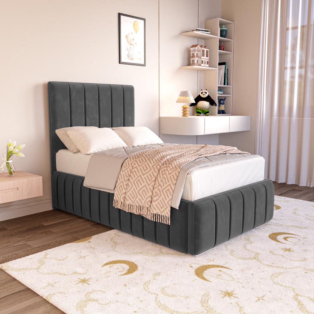 Milan Kids Upholstered Ottoman Bed