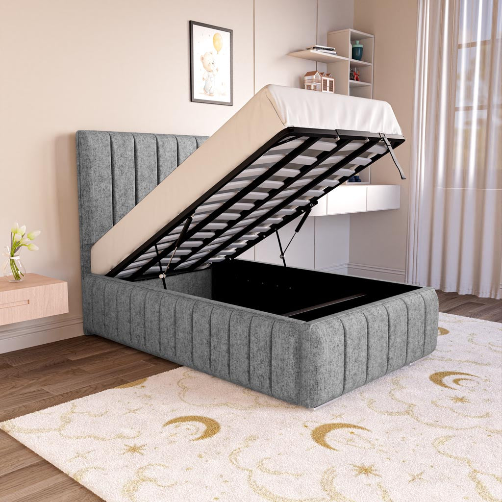 Milan Kids Upholstered Ottoman Bed