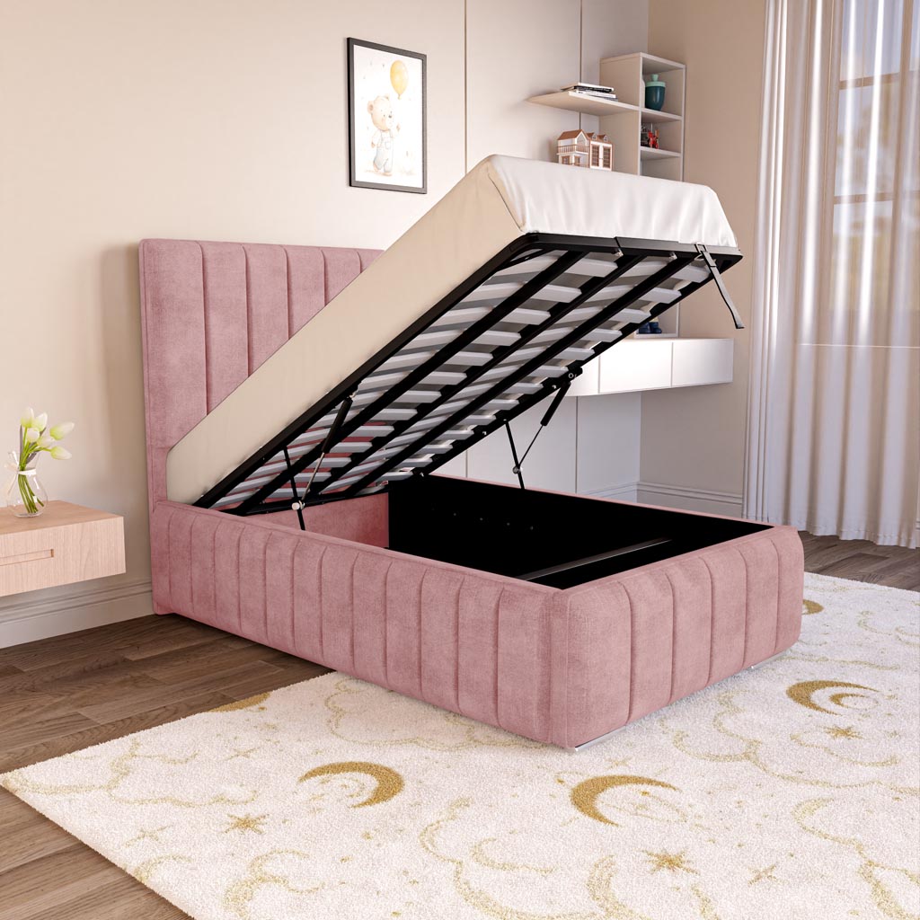 Milan Kids Upholstered Ottoman Bed