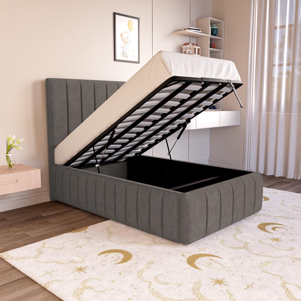 Milan Kids Upholstered Ottoman Bed