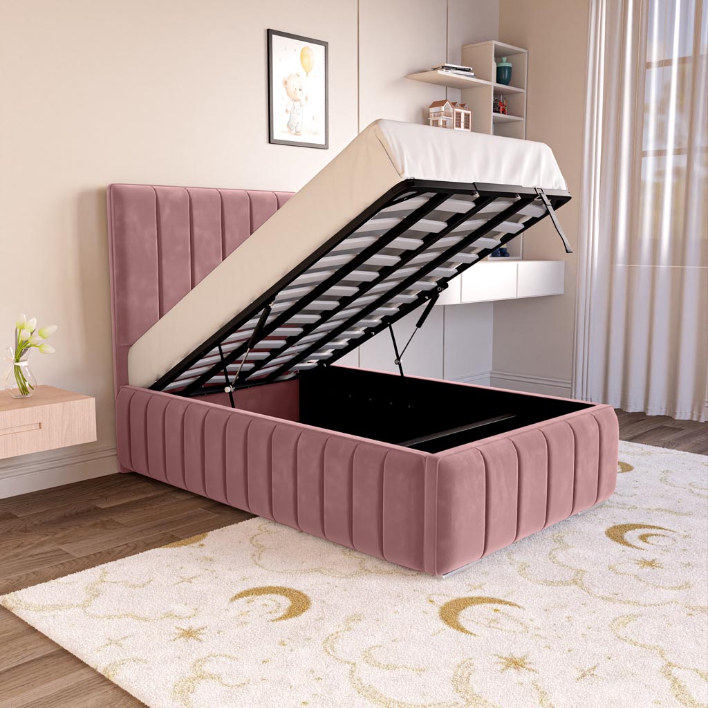Milan Kids Upholstered Ottoman Bed