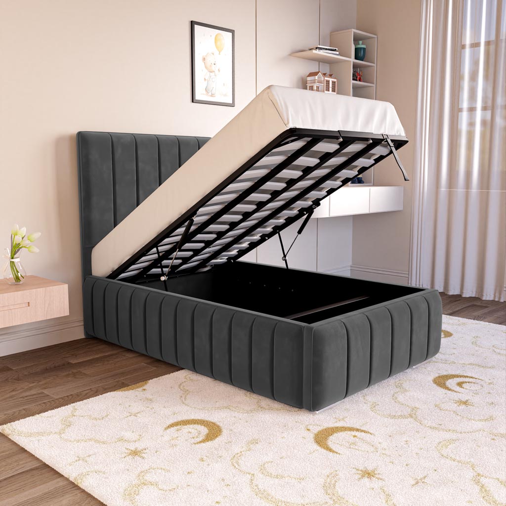 Milan Kids Upholstered Ottoman Bed