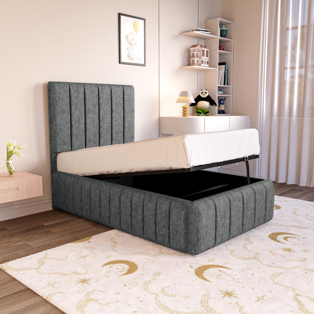 Milan Kids Upholstered Ottoman Bed
