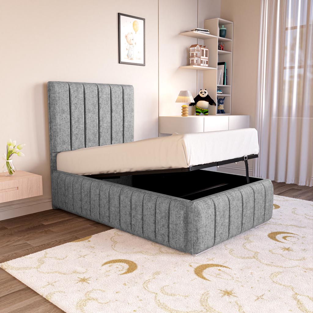 Milan Kids Upholstered Ottoman Bed