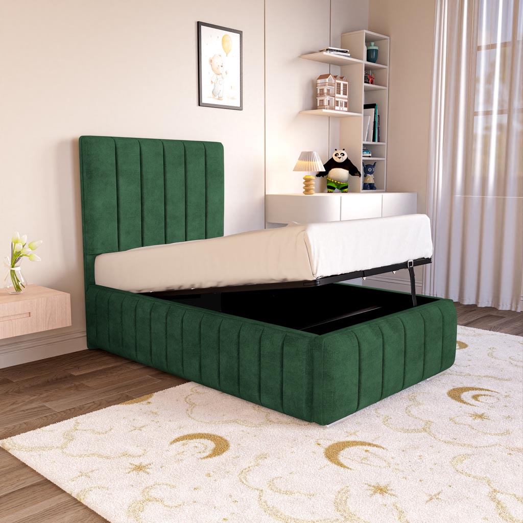 Milan Kids Upholstered Ottoman Bed