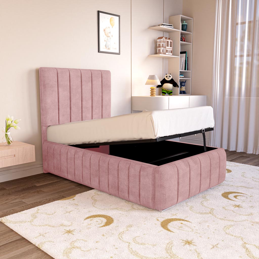 Milan Kids Upholstered Ottoman Bed