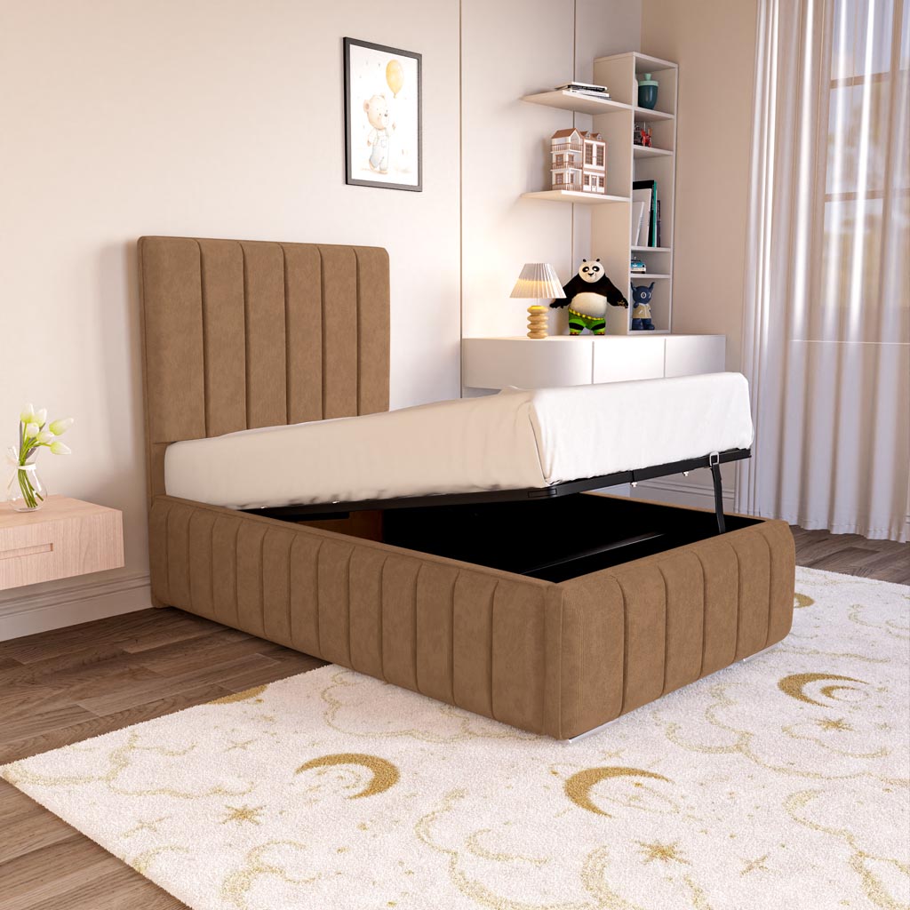 Milan Kids Upholstered Ottoman Bed
