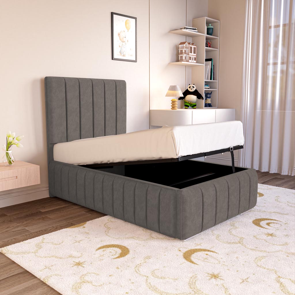 Milan Kids Upholstered Ottoman Bed