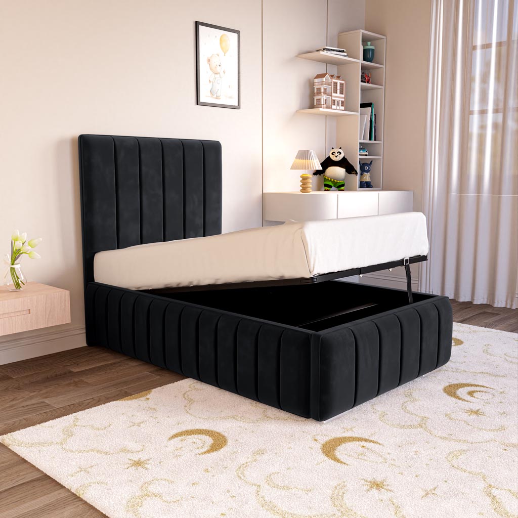 Milan Kids Upholstered Ottoman Bed