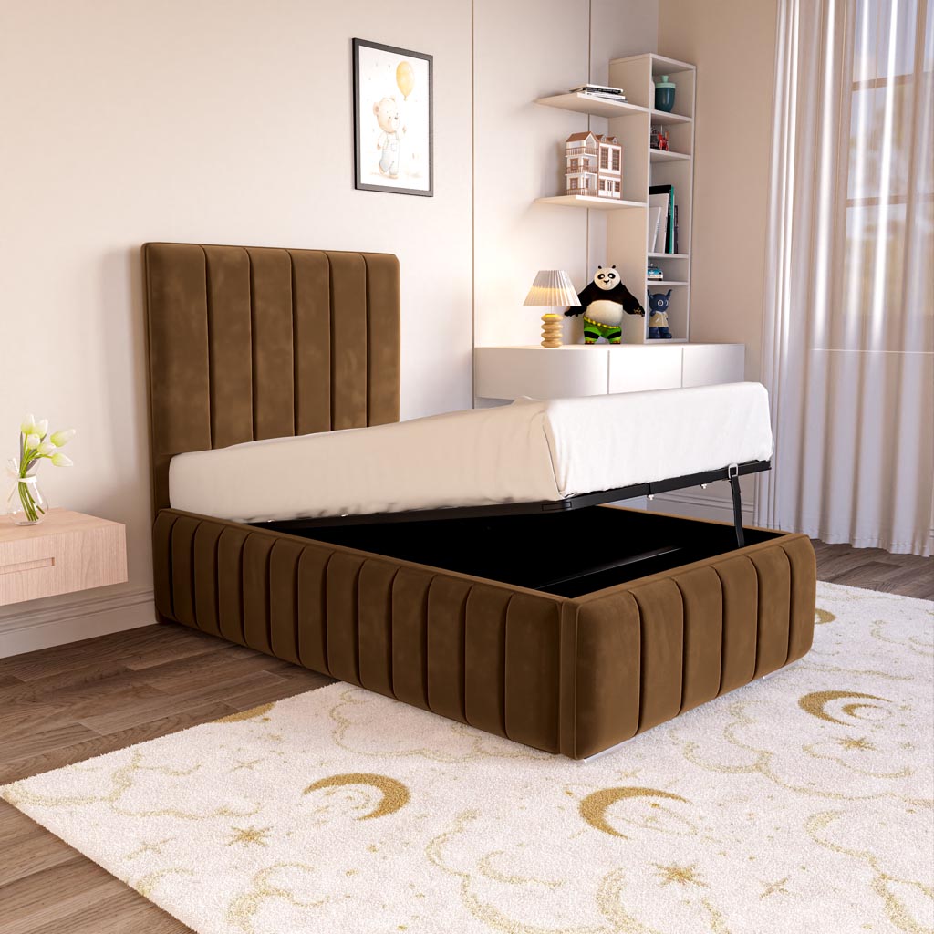 Milan Kids Upholstered Ottoman Bed