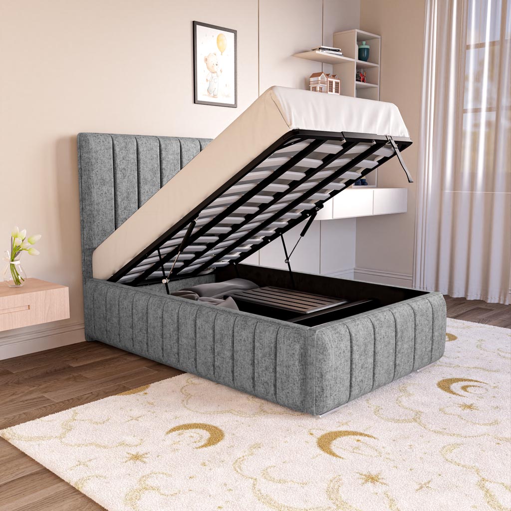 Milan Kids Upholstered Ottoman Bed