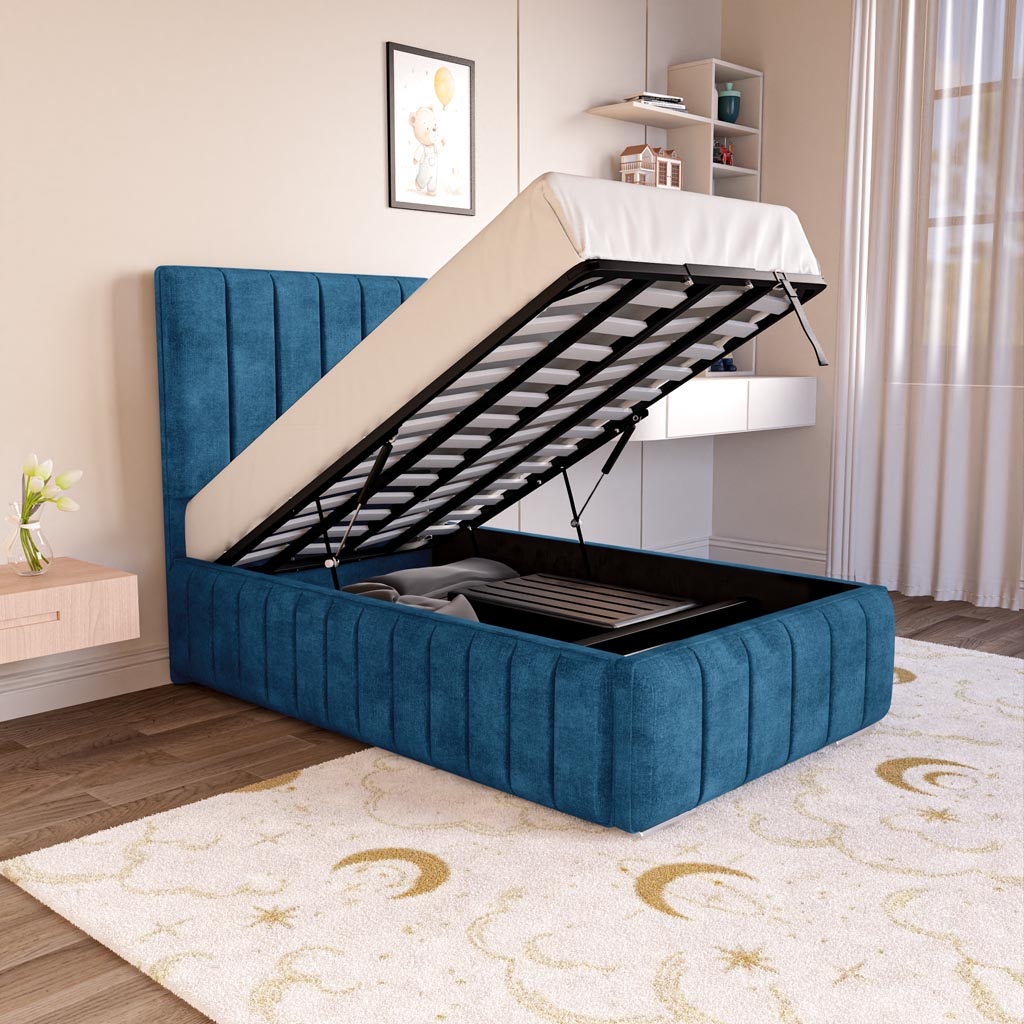 Milan Kids Upholstered Ottoman Bed