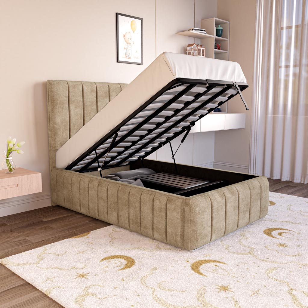Milan Kids Upholstered Ottoman Bed
