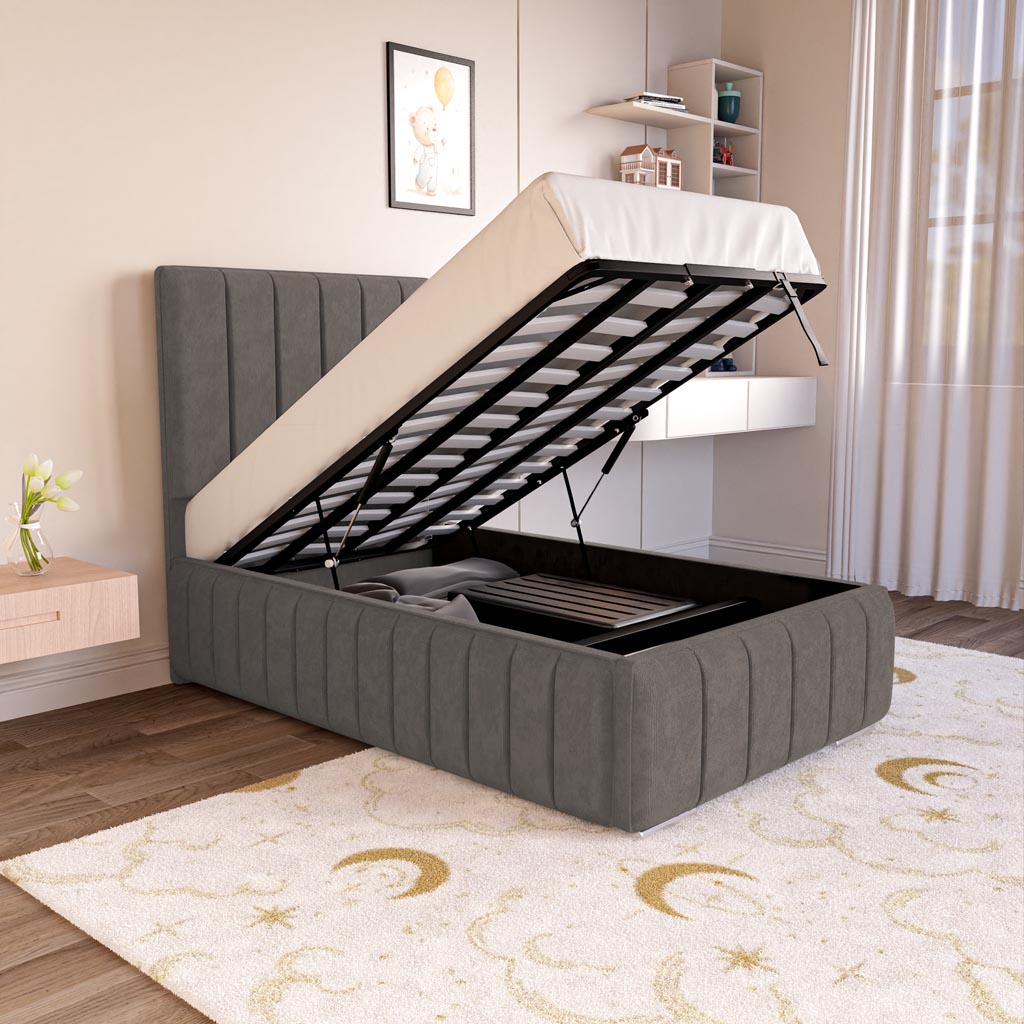 Milan Kids Upholstered Ottoman Bed
