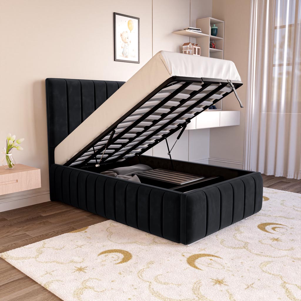 Milan Kids Upholstered Ottoman Bed