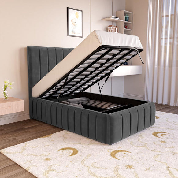 Milan Kids Upholstered Ottoman Bed