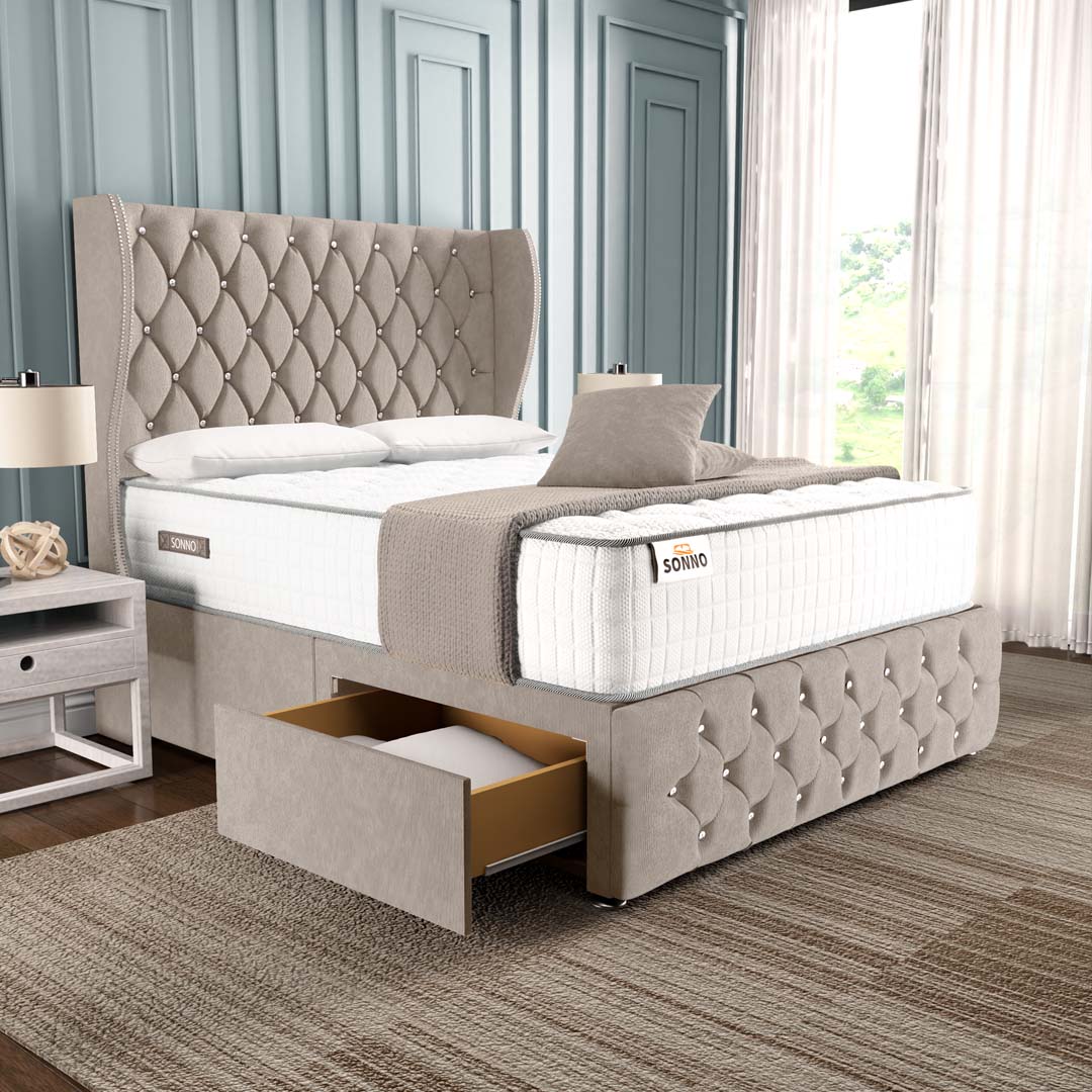 Monaco Wingback Divan Bed