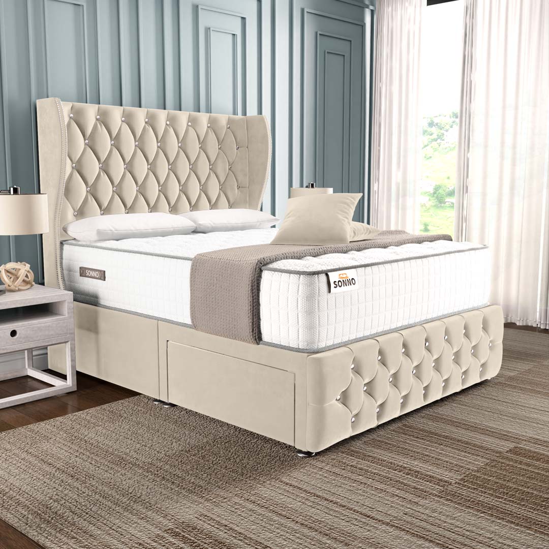 Monaco Wingback Divan Bed